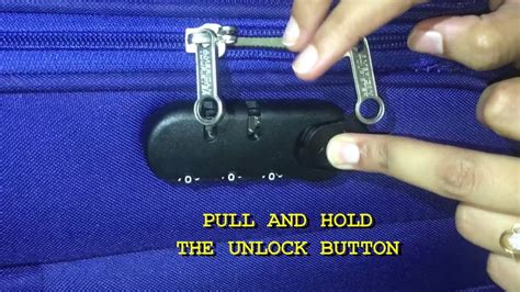 american tourister combination lock reset.